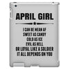 Super April Girl iPad 3 and 4 Case