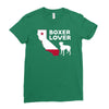 californian boxer lover Ladies Fitted T-Shirt