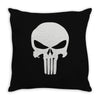 the punisher skull head Throw Pillow