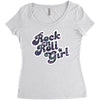 rock n roll girl Women's Triblend Scoop T-shirt