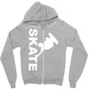 skate  fun skateboard Zipper Hoodie