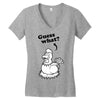 Guess What Women's V-Neck T-Shirt