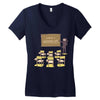 ninja school Women's V-Neck T-Shirt