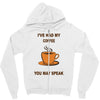 funny coffee Zipper Hoodie