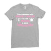 I Love Someone with Breast Cancer to The Moon and Back to Infinity Ladies Fitted T-Shirt