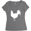 Chicken and Little Chick Women's Triblend Scoop T-shirt