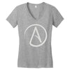 atheist atheism atheismus Women's V-Neck T-Shirt