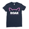 pussy roar - women's march alliance white logo Ladies Fitted T-Shirt