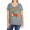 boxer wining Ladies Curvy T-Shirt