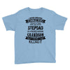 Super Cool Stepdad Of A Freaking Awesome Grandson Youth Tee