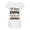 all women are created equal but only the best are born in november Maternity Scoop Neck T-shirt