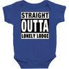 straight outta lonely lodge Baby Bodysuit