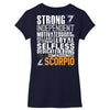 Strong Independent Motivated Scorpio Women's V-Neck T-Shirt