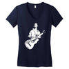 woody guthrie this machine kills fascists Women's V-Neck T-Shirt
