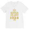kings are born in 1988 V-Neck Tee