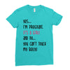 Yes...I'm Pregnant.It's a Girl! And No...You Can't Touch My Belly! Ladies Fitted T-Shirt