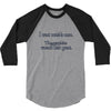 i went outsude once 3/4 Sleeve Shirt