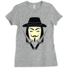 v for vendetta Ladies Fitted T-Shirt