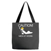 caution men at work Tote Bags