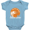 the man the myth the fishing Baby Bodysuit