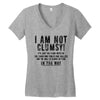 i'm not clumsy Women's V-Neck T-Shirt