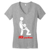 sex 1 kamasutra humor simpatica divertente sesso mitiche Women's V-Neck T-Shirt