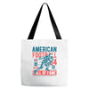american football Tote Bags