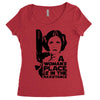 a woman's place is in the resistance Women's Triblend Scoop T-shirt