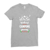 Weekend Forecast Camping With A Chance Of Drinking Ladies Fitted T-Shirt