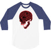 geometric skull 3/4 Sleeve Shirt
