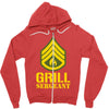 grill sergeant military Zipper Hoodie