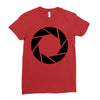 aperture science Ladies Fitted T-Shirt