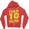 team 10  gold Zipper Hoodie
