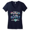 being a grandma Women's V-Neck T-Shirt