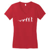 icke evolution Women's V-Neck T-Shirt