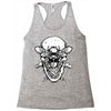 butter skull black Racerback Tank