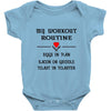 breakfast workout routine girls muscle top Baby Onesie