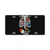Christmas Skeleton mom and baby maternity License Plate