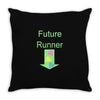 future runner Throw Pillow