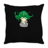 sassy lost child Throw Pillow