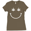 smiley halter top Ladies Fitted T-Shirt