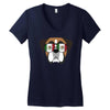 mexican boxer Women's V-Neck T-Shirt