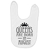 queens are born in august (2) Baby Bibs