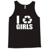 i recycle girls  funny Tank Top