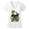 hop hop bear Women's V-Neck T-Shirt