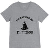 i'd rather be fishing V-Neck Tee