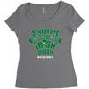 never underesmate irish queen Women's Triblend Scoop T-shirt