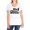 huge pen Ladies Curvy T-Shirt