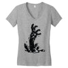 main de zombie Women's V-Neck T-Shirt