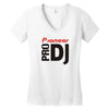 pioneer pro dj music system logo Women's V-Neck T-Shirt